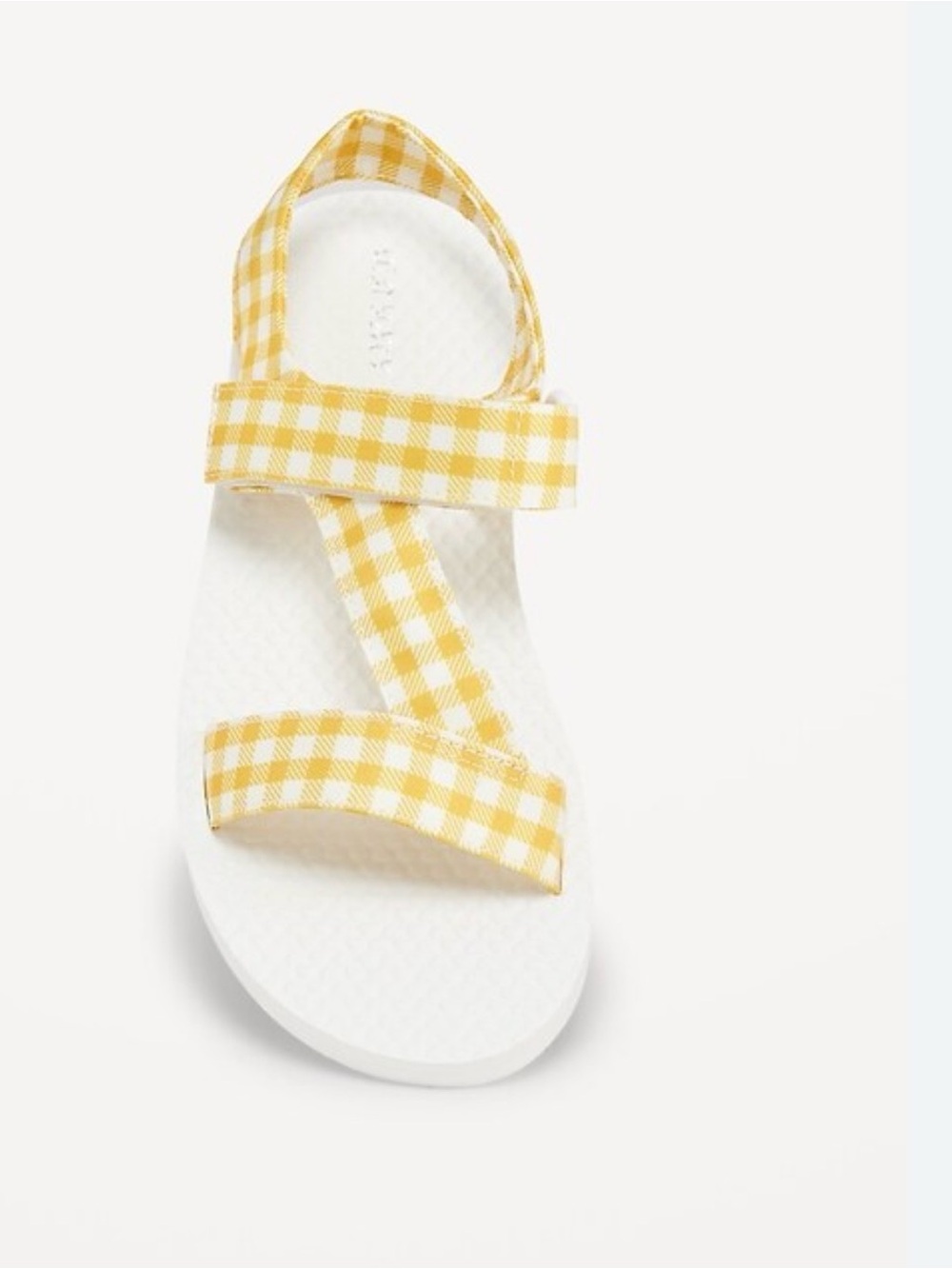 Old Navy Yellow Gingham Kids Strappy Sandals